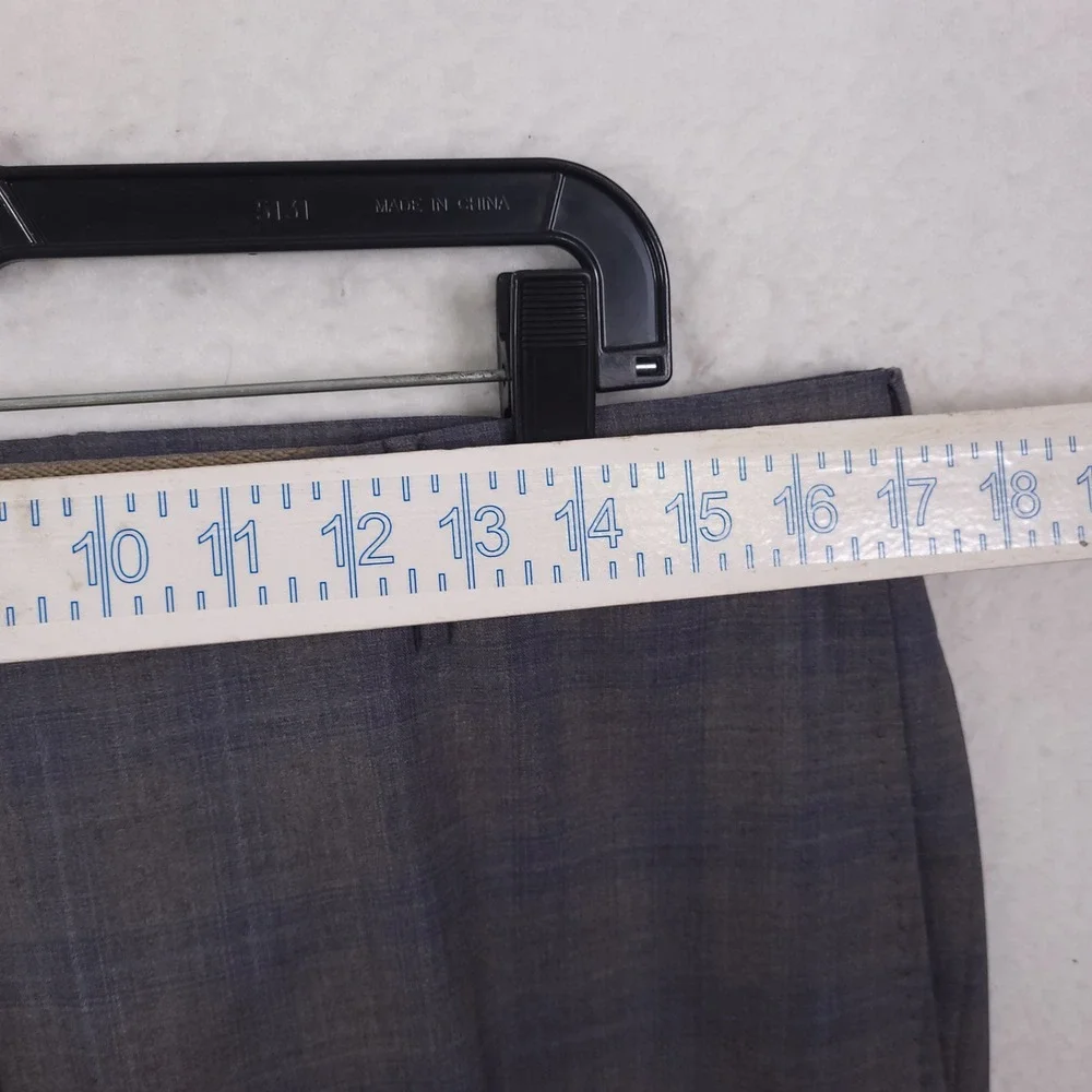 Incotex Dress Pant Men36 Fits 34x29 Plaid Super 130s Wool Classic Fit Pattern B